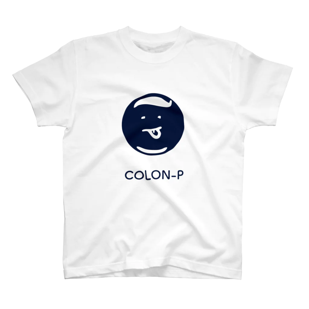 colon-pのコロンピさんのTシャツ2016 ブルーロゴ Regular Fit T-Shirt