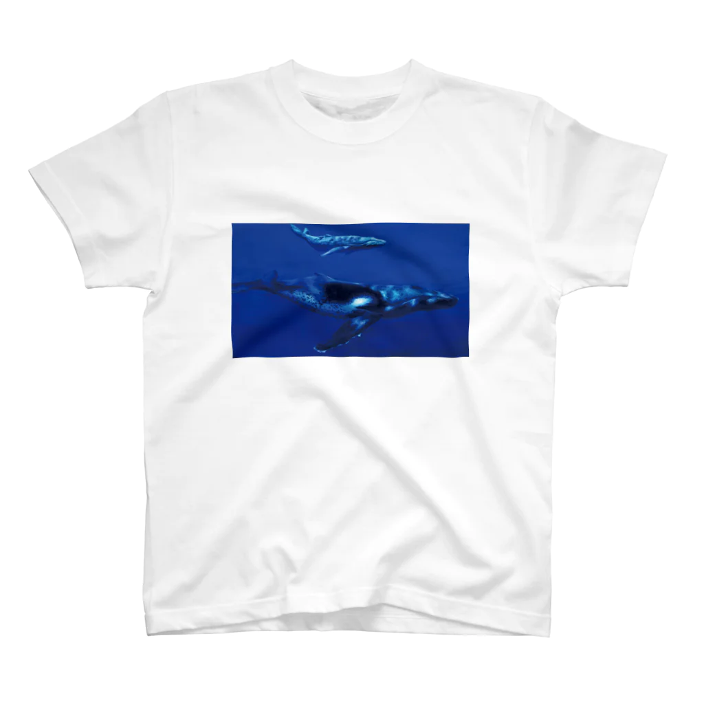 多摩美硬式テニス部フリーマーケットのHampback whale スタンダードTシャツ