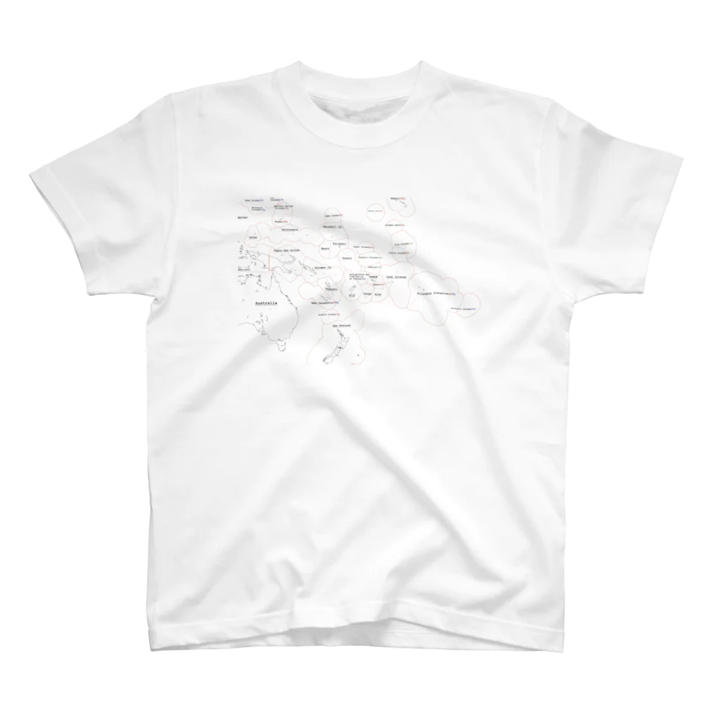 solid6629のポリネシアmapTシャツ Regular Fit T-Shirt