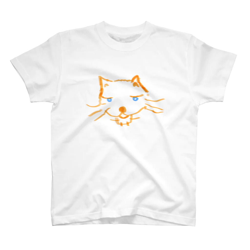 ライト・ケアのショップのオレンジ色の猫 ねこっと スタンダードTシャツ
