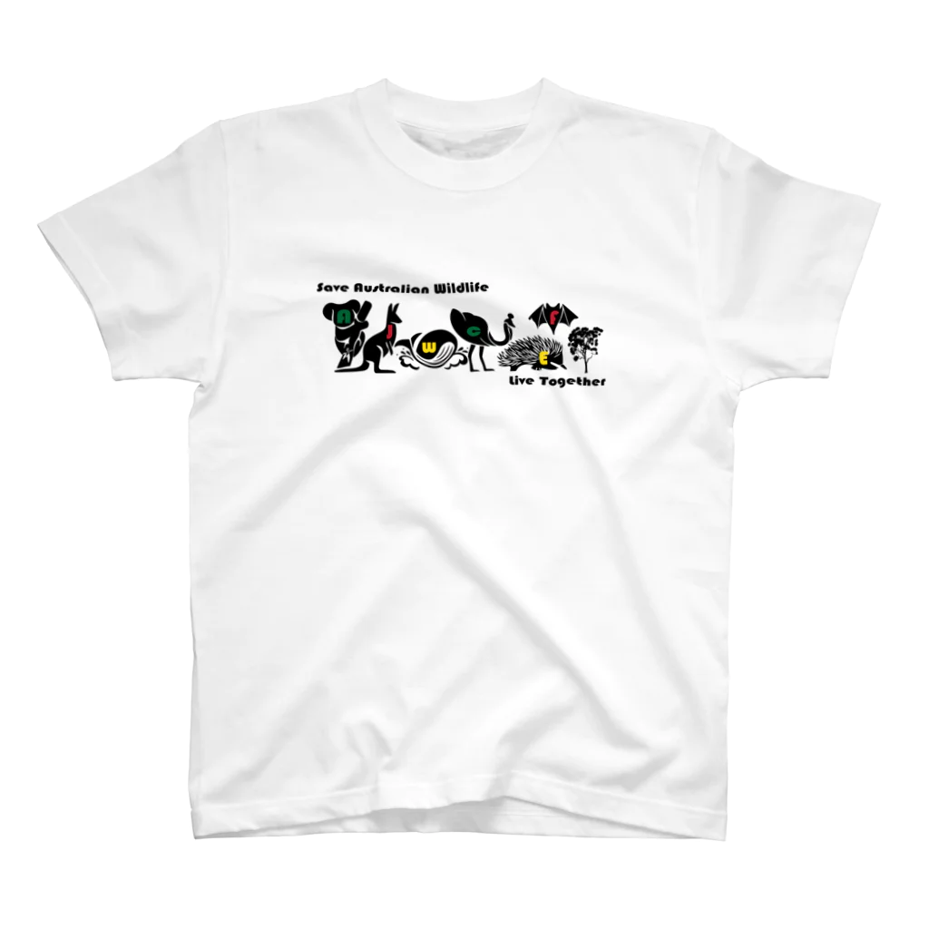 AJWCEFの【チャリティ】 AJWCEF 新ロゴ Tシャツ Regular Fit T-Shirt