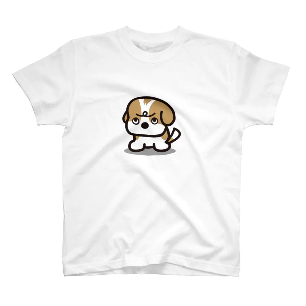 ぽんずのLovelyシーズー犬グッズのうわ目づかいのシーズー Regular Fit T-Shirt