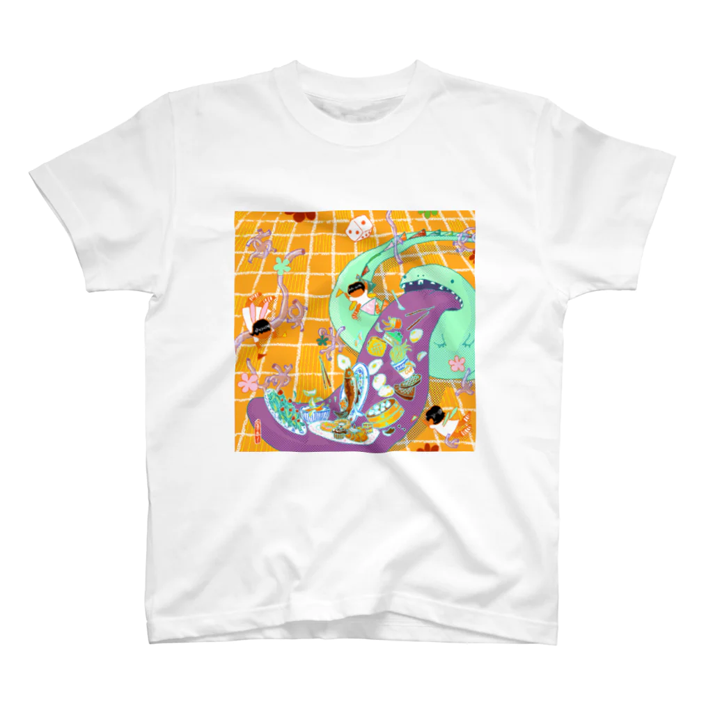 ipinlululululu's ferris wheelの食いしん坊 スタンダードTシャツ