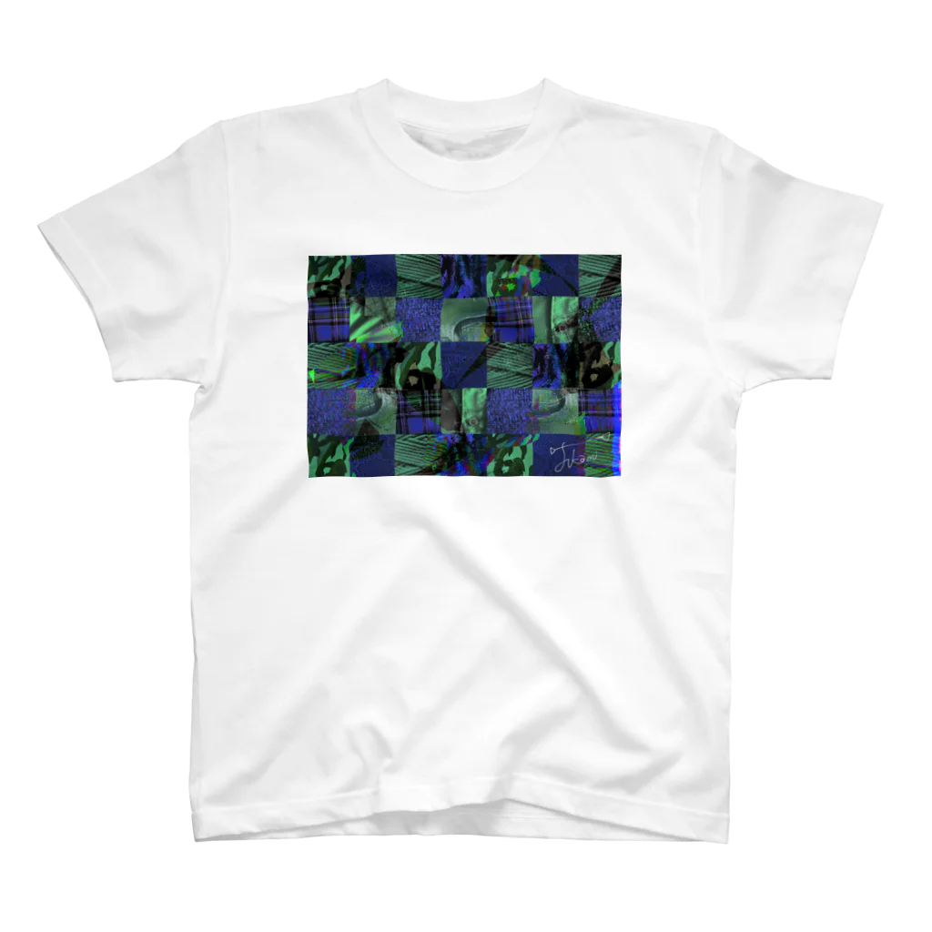 富加見ジウのフクガラ(green×blue) スタンダードTシャツ