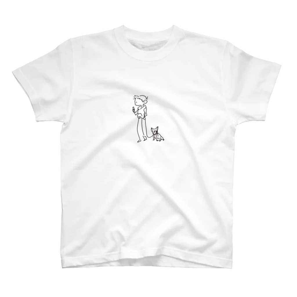 Boston ShopのDog-walking細 Regular Fit T-Shirt