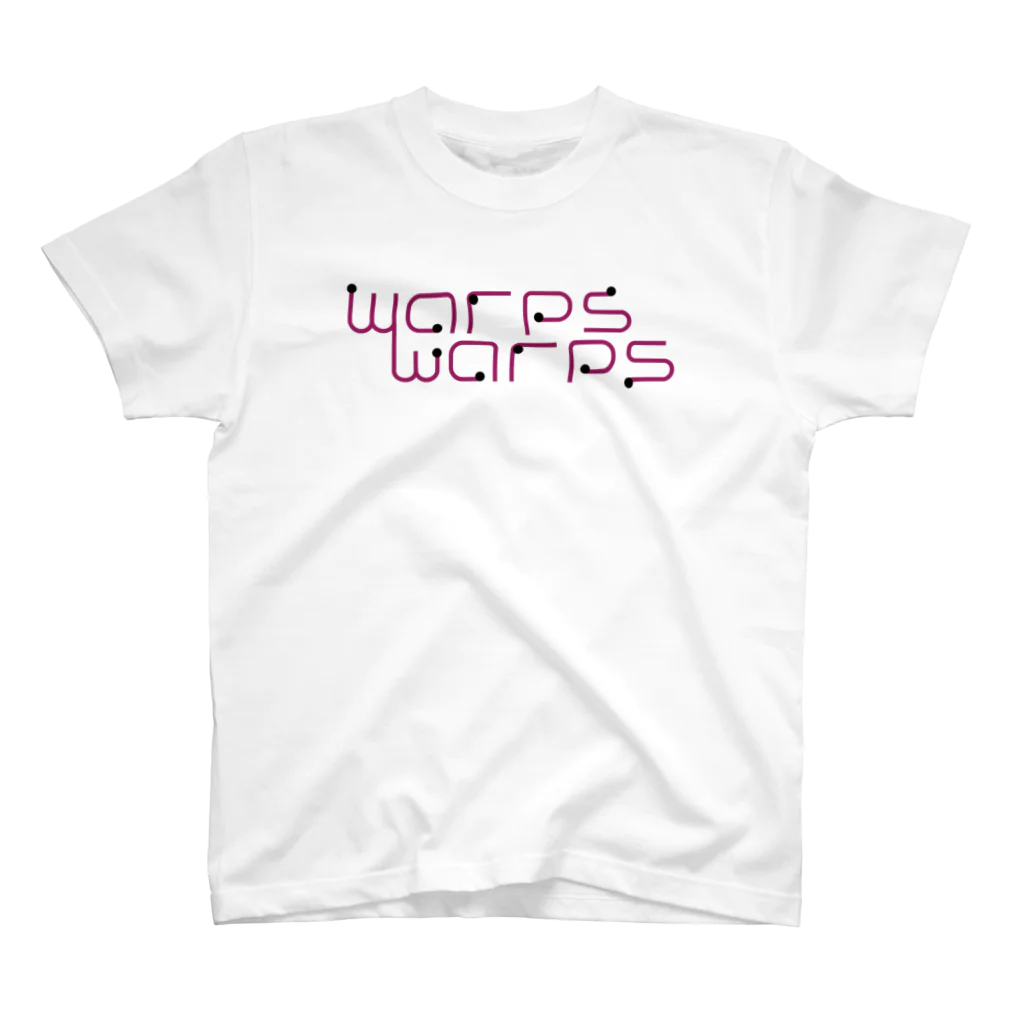 warpswarpsのwarps warps pink logo T-shirt スタンダードTシャツ
