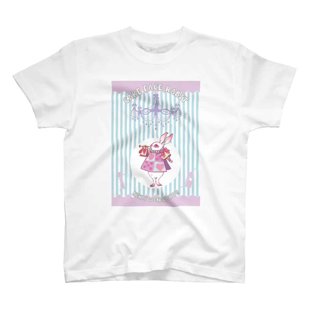 Kiyusama_bgmのCAKE FACE RABIT スタンダードTシャツ