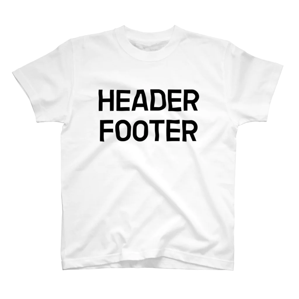 BASICのHEADER FOOTER スタンダードTシャツ