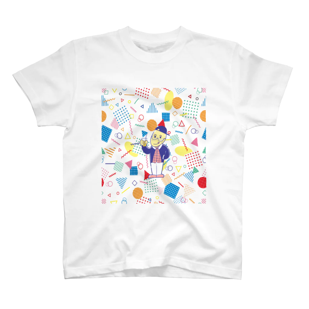 野田　尚花のレモンくん　80年代イラスト風　ポップ スタンダードTシャツ