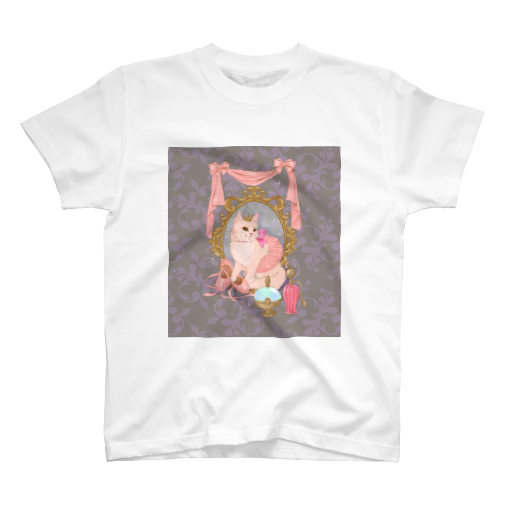 ermineの猫とポワント🐈 Regular Fit T-Shirt