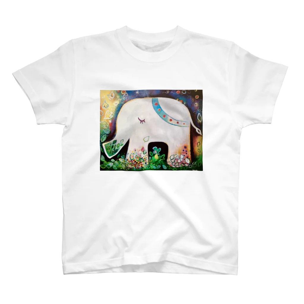 FUNAMIKI ARTのHappy Elephant  スタンダードTシャツ