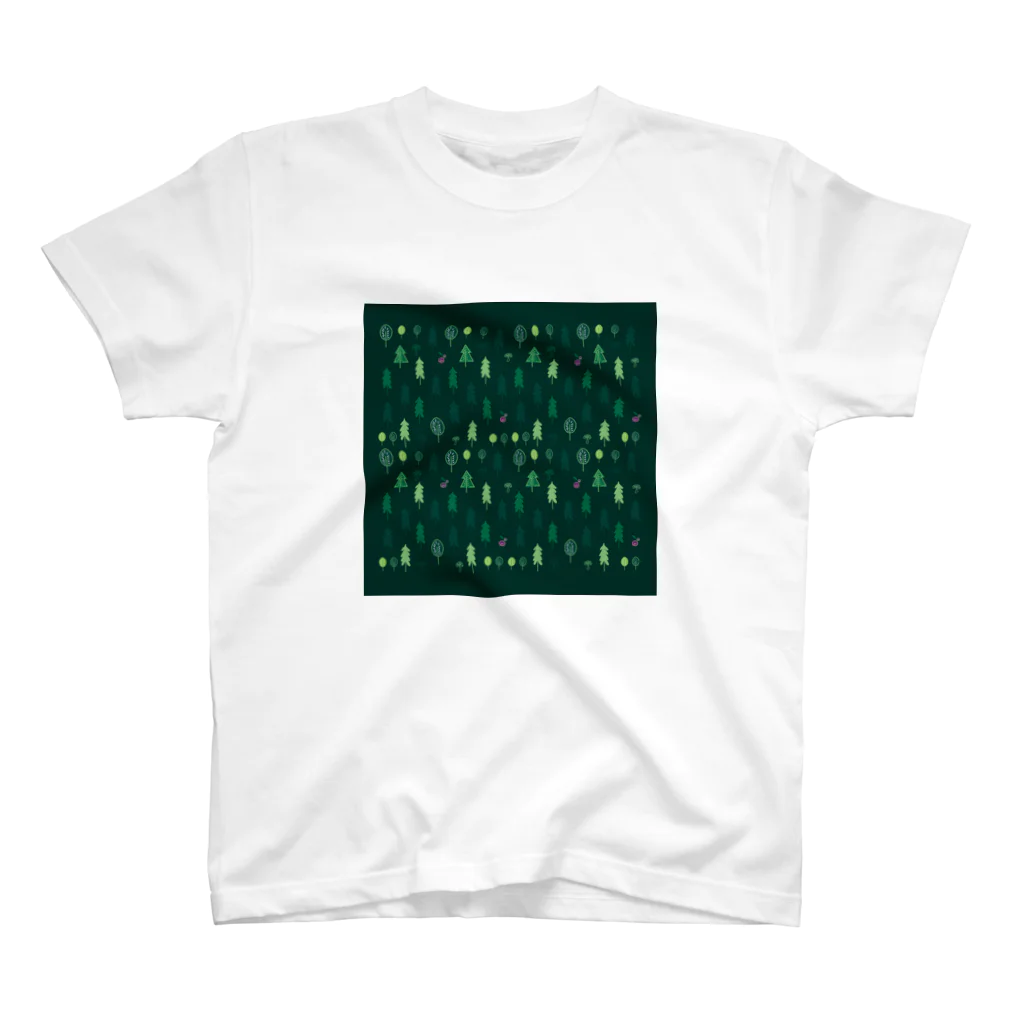 sonohausの北欧の森　緑 スタンダードTシャツ