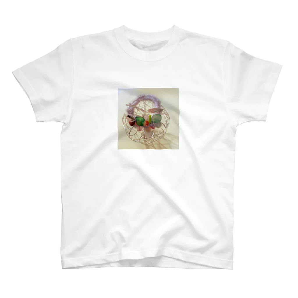 kaori＊ボタンのビーズフラワー Regular Fit T-Shirt