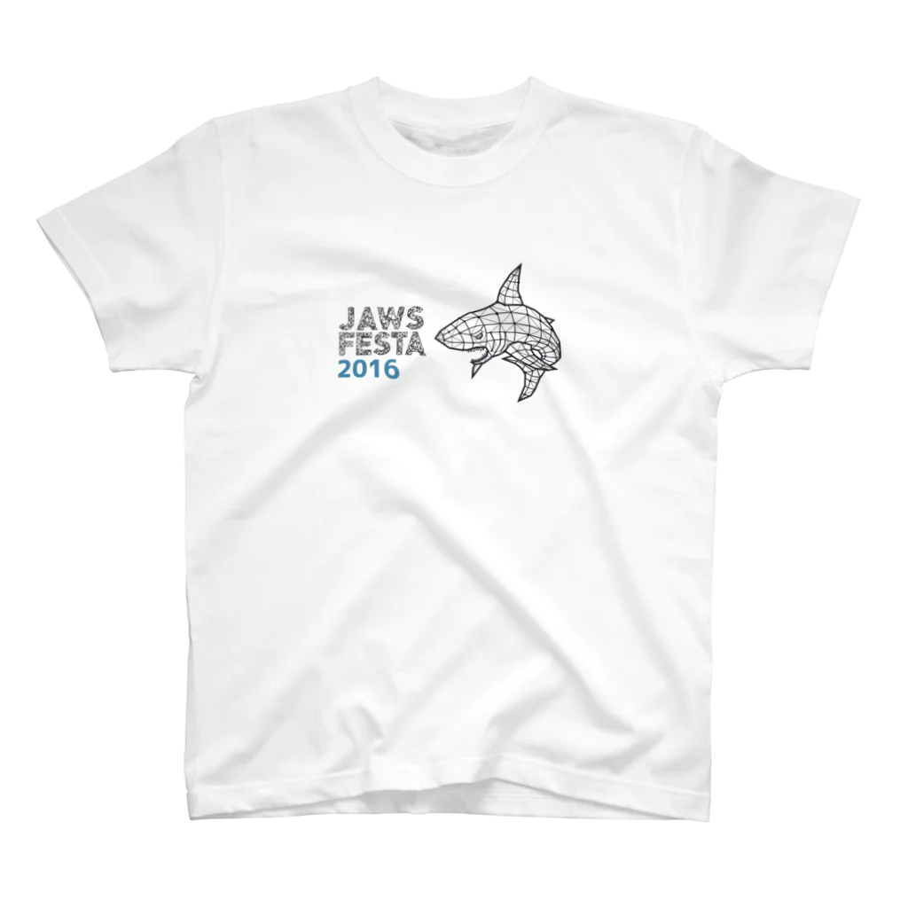 jaws_festa_tokaidoのPOLY_SHARK(black) Regular Fit T-Shirt