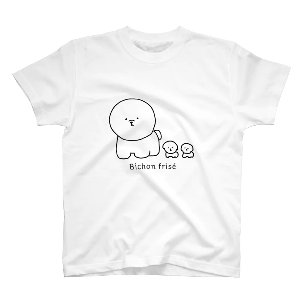 kaguのビションフリーゼ スタンダードTシャツ