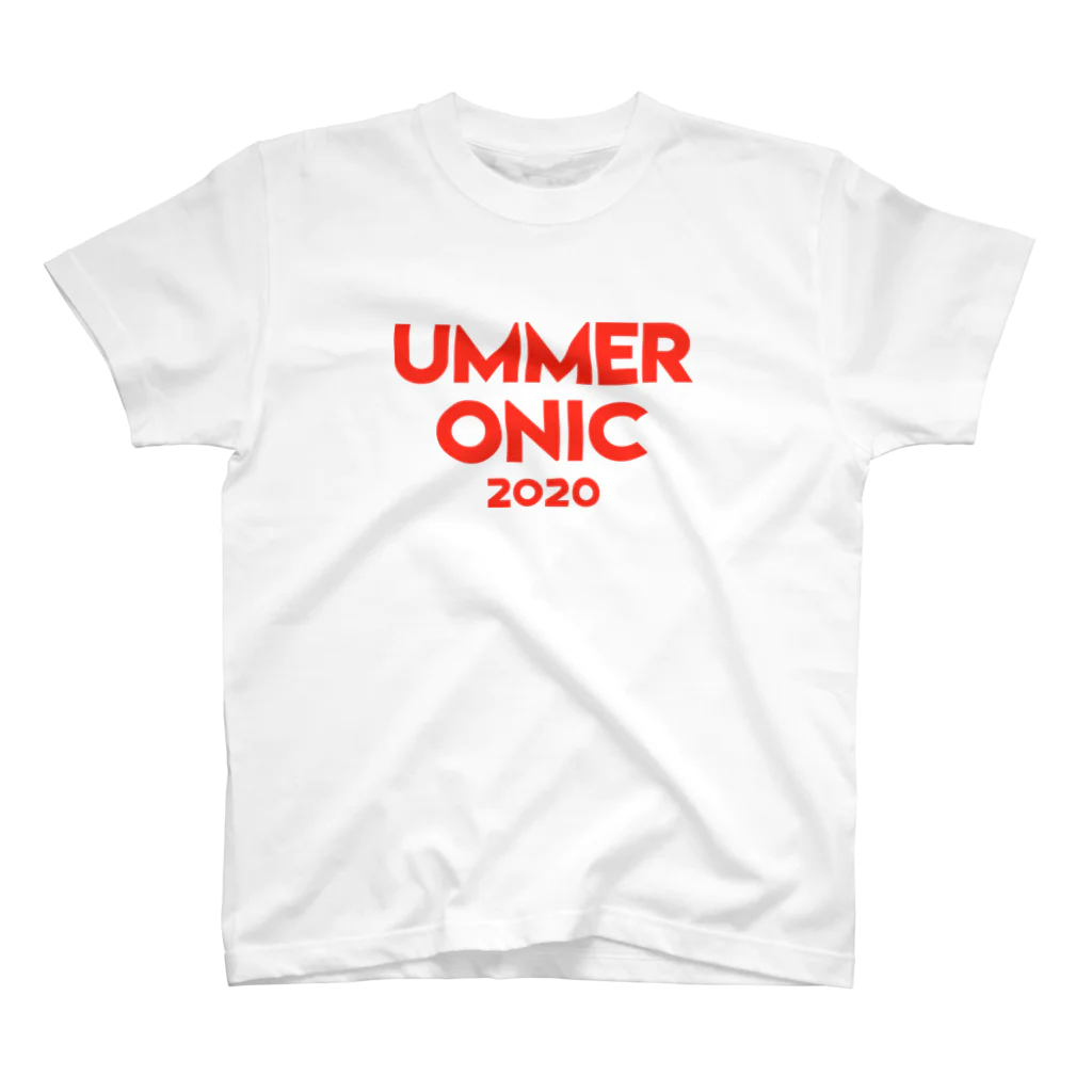 UMMER ONIC 2020 公式グッズショップのUMMER ONIC (赤ロゴ) スタンダードTシャツ