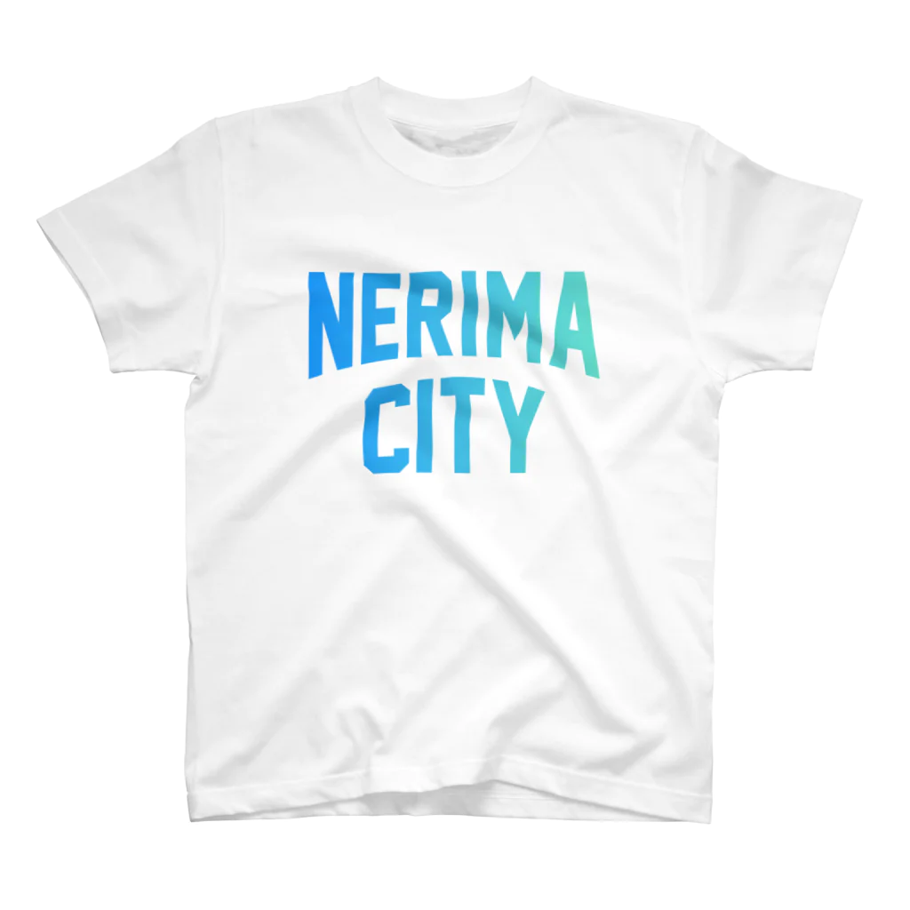 JIMOTOE Wear Local Japanの練馬区 NERIMA CITY ロゴブルー Regular Fit T-Shirt