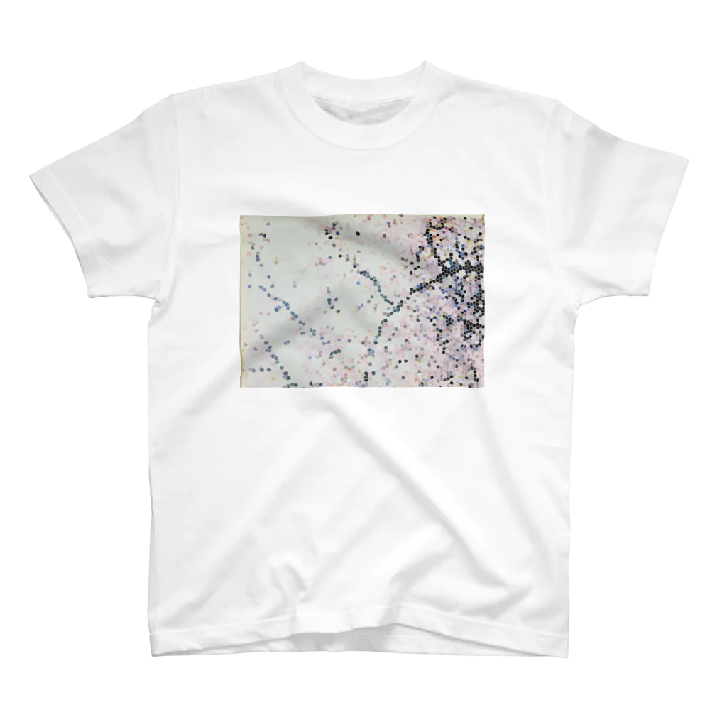 seki_junkoのドット桜モチーフ Regular Fit T-Shirt