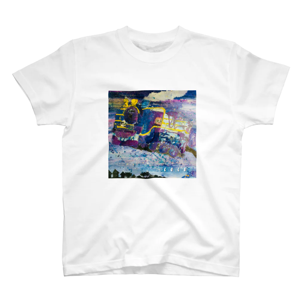 NanaCoco10  ナナココの銀河鉄道　水彩画 Regular Fit T-Shirt