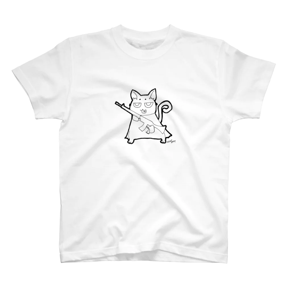 __HEARTBEAT__のぐへねこ Regular Fit T-Shirt