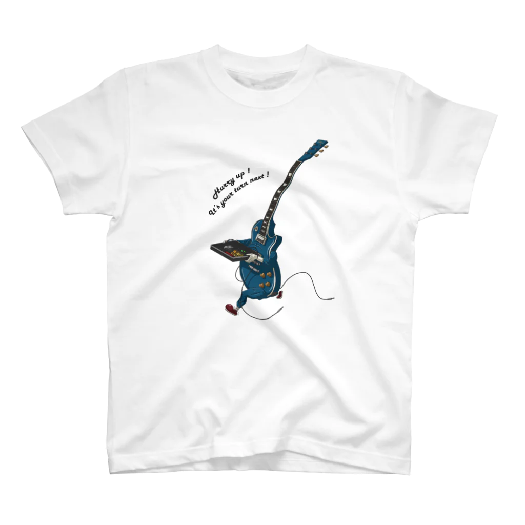 Ttttttt.matのRunning Guiter (black ver.) スタンダードTシャツ