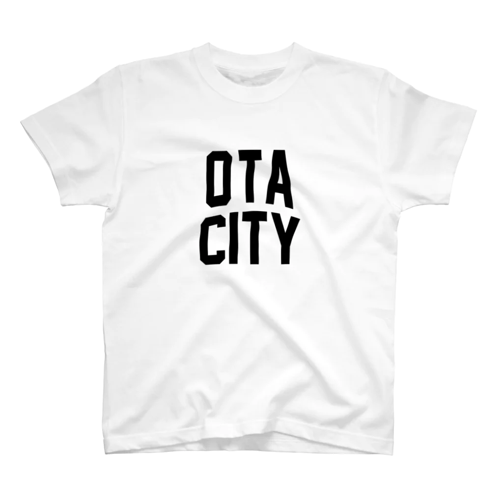 JIMOTO Wear Local Japanの太田市 OTA CITY ロゴブラック Regular Fit T-Shirt