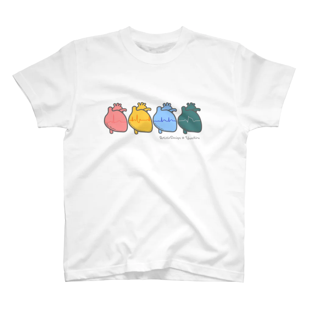 ゆんちるのとにかく心臓全部のせ。 スタンダードTシャツ