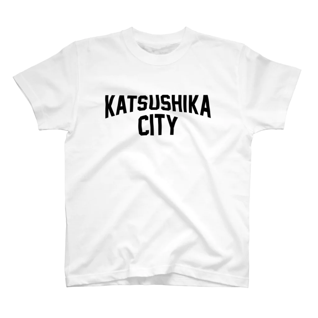 JIMOTO Wear Local Japanの葛飾区 KATSUSHIKA CITY ロゴブラック スタンダードTシャツ