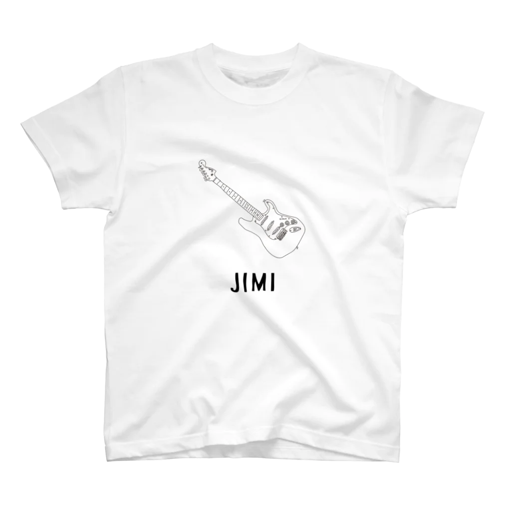Handwritten GuitarsのJIMI -black line- スタンダードTシャツ