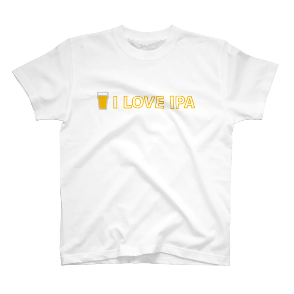 I LOVE IPAのクラフトビールチャンネルのI LOVE IPAのクラフトビールチャンネル ロゴT v1.0 スタンダードTシャツ