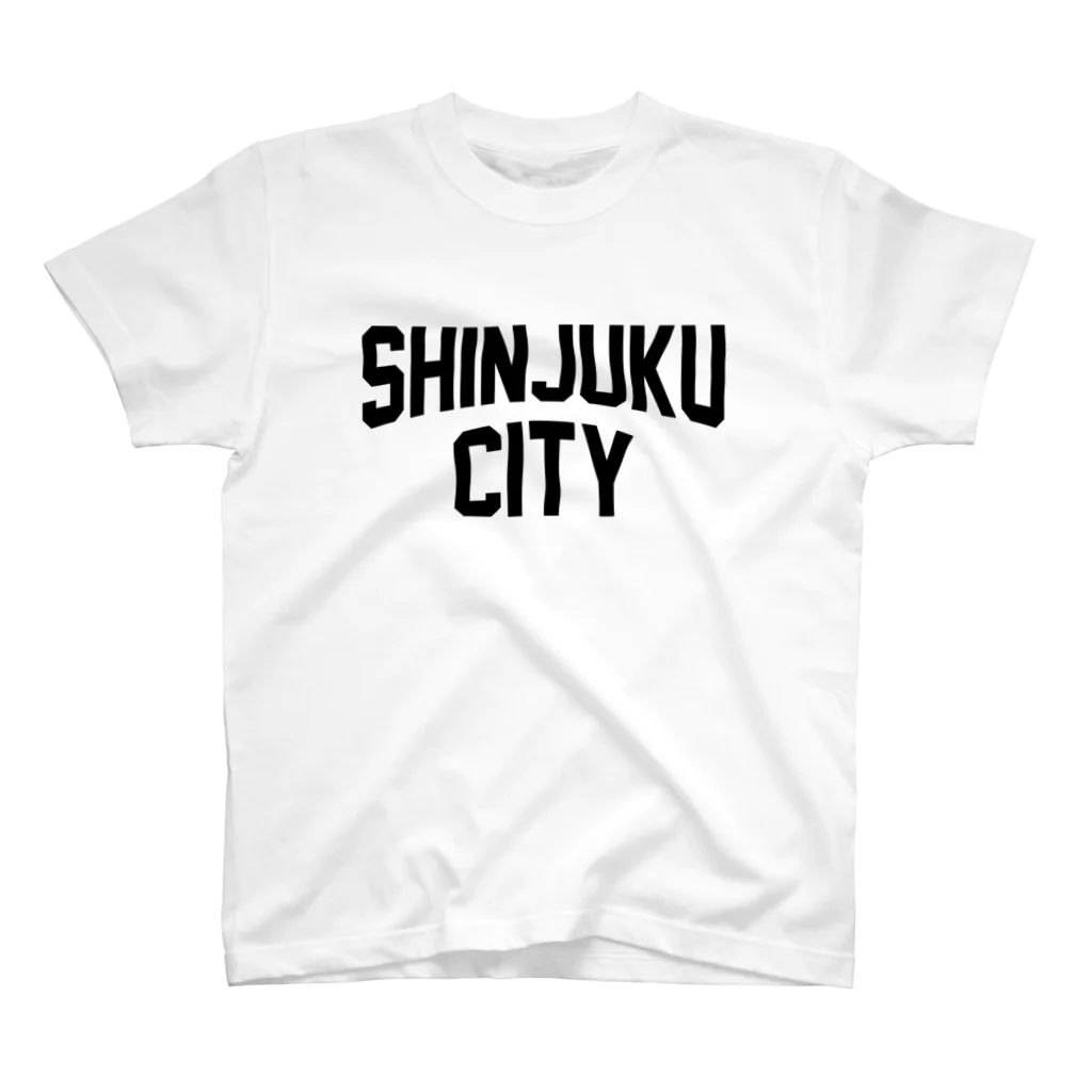 JIMOTO Wear Local Japanの新宿区 SHINJUKU CITY ロゴブラック スタンダードTシャツ