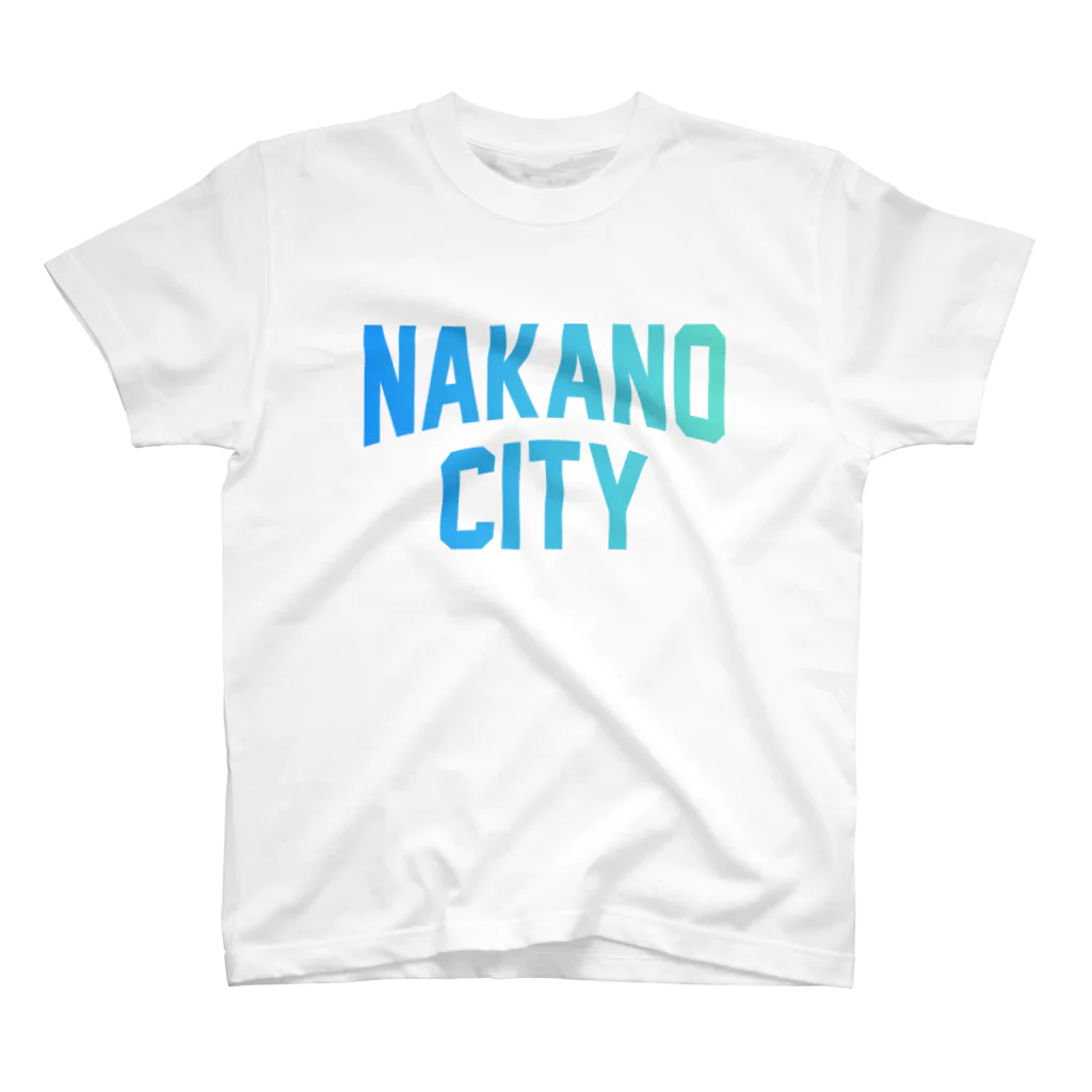JIMOTO Wear Local Japanの中野区 NAKANO CITY ロゴブルー スタンダードTシャツ
