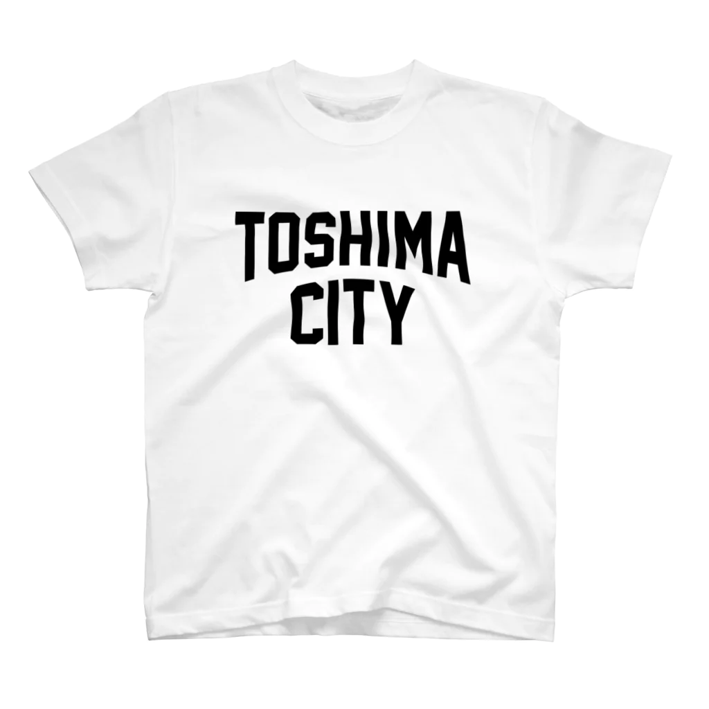 JIMOTO Wear Local Japanの豊島区 TOSHIMA CITY ロゴブラック スタンダードTシャツ