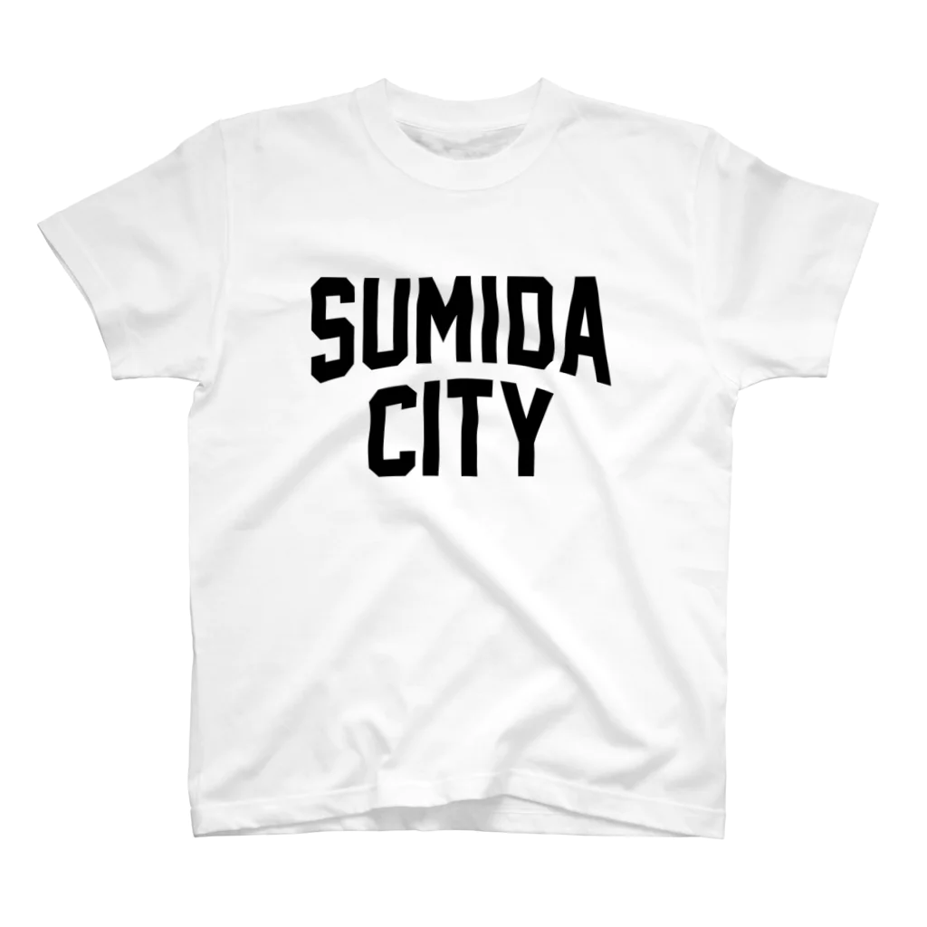 JIMOTO Wear Local Japanの墨田区 SUMIDA CITY ロゴブラック スタンダードTシャツ