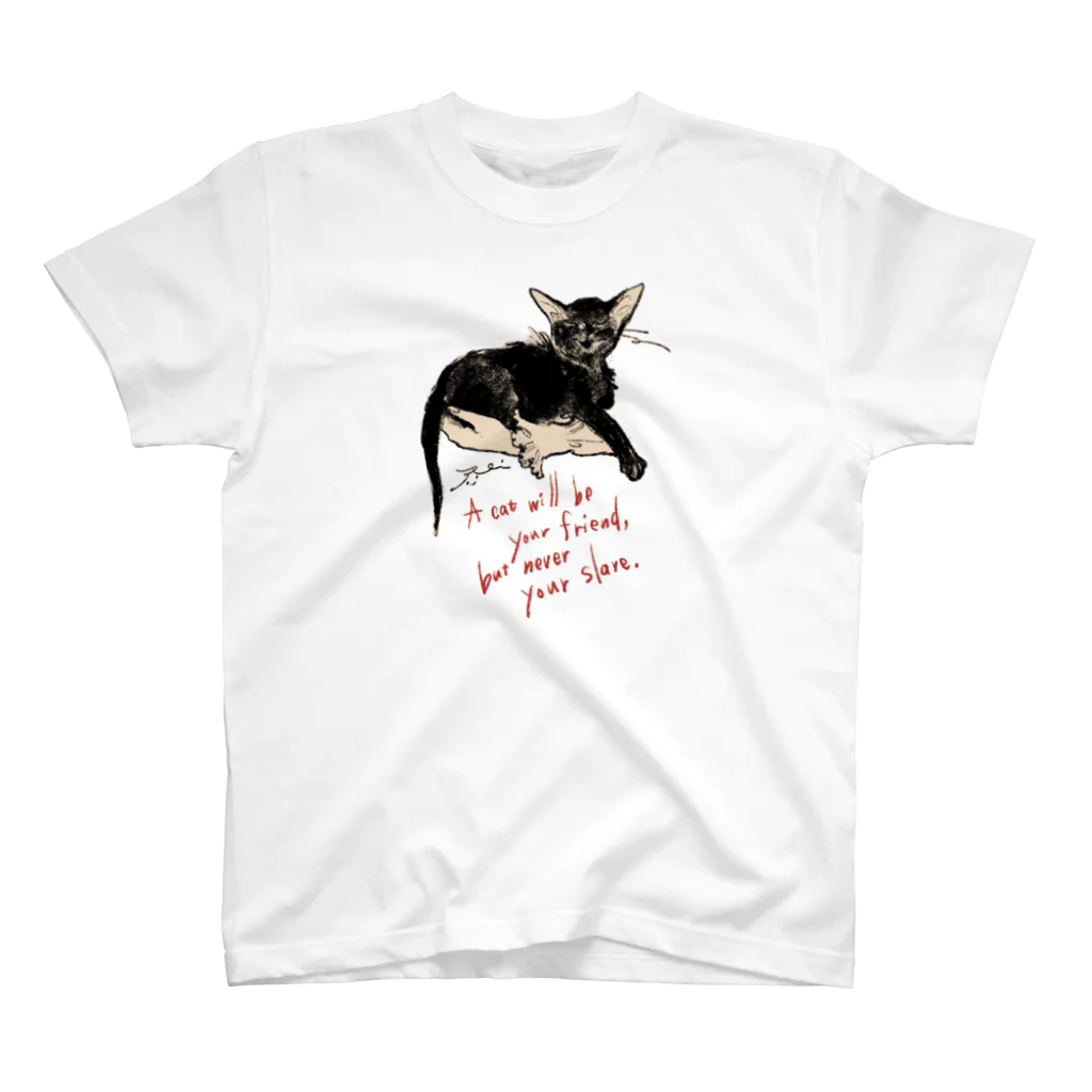 くらはしれいの黒猫トト スタンダードTシャツ