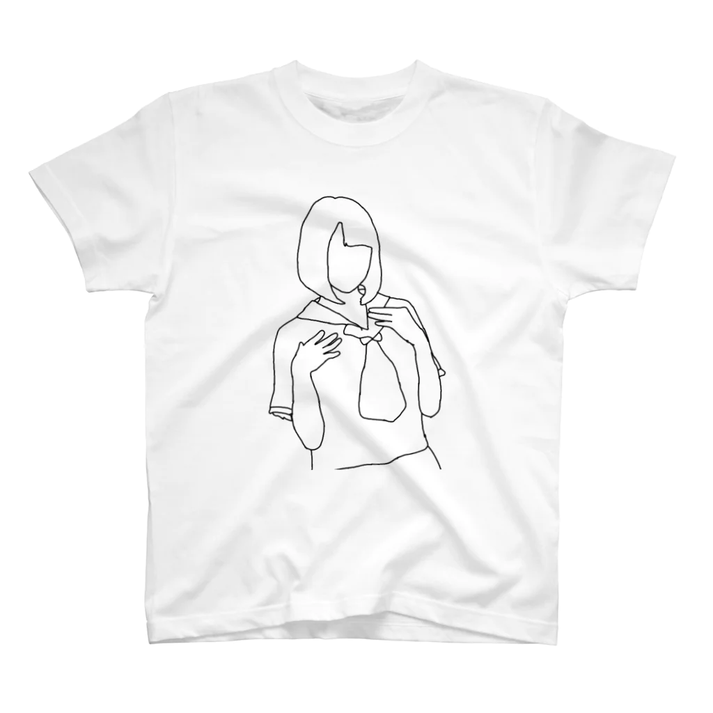 Mako_Piyoのショートカットの女の子 スタンダードTシャツ