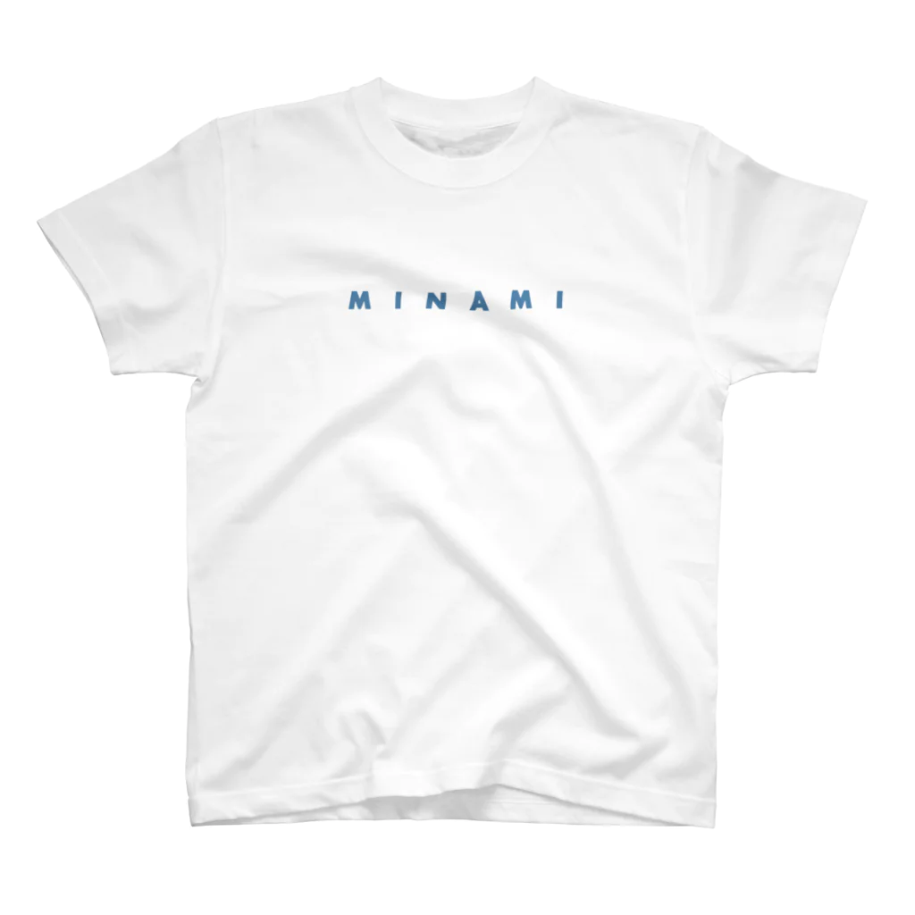 みなみのへんなみせのMINAMI(blue) Regular Fit T-Shirt