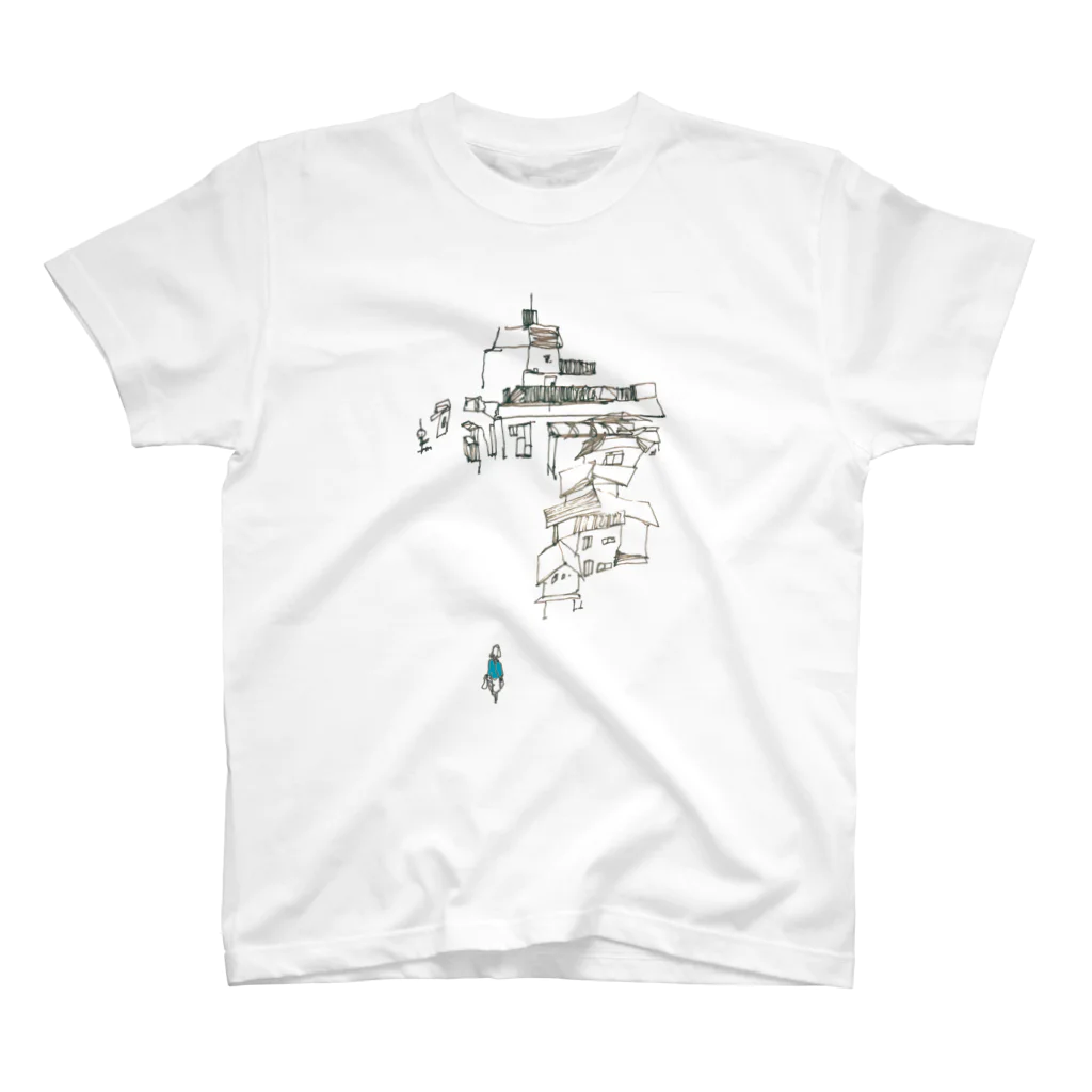 砂まみれの街（秋晴れ） スタンダードTシャツ