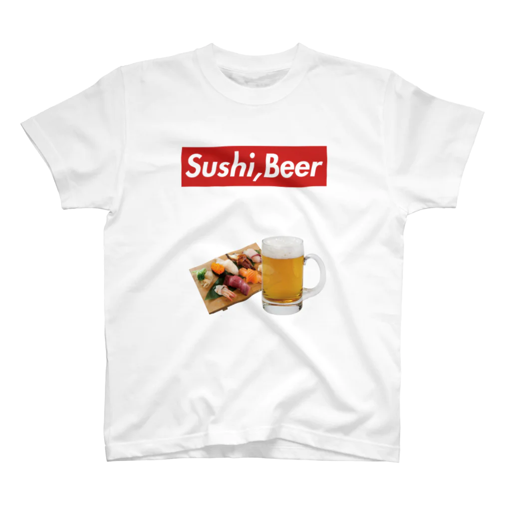 田吾作押し垢のスシビール スタンダードTシャツ