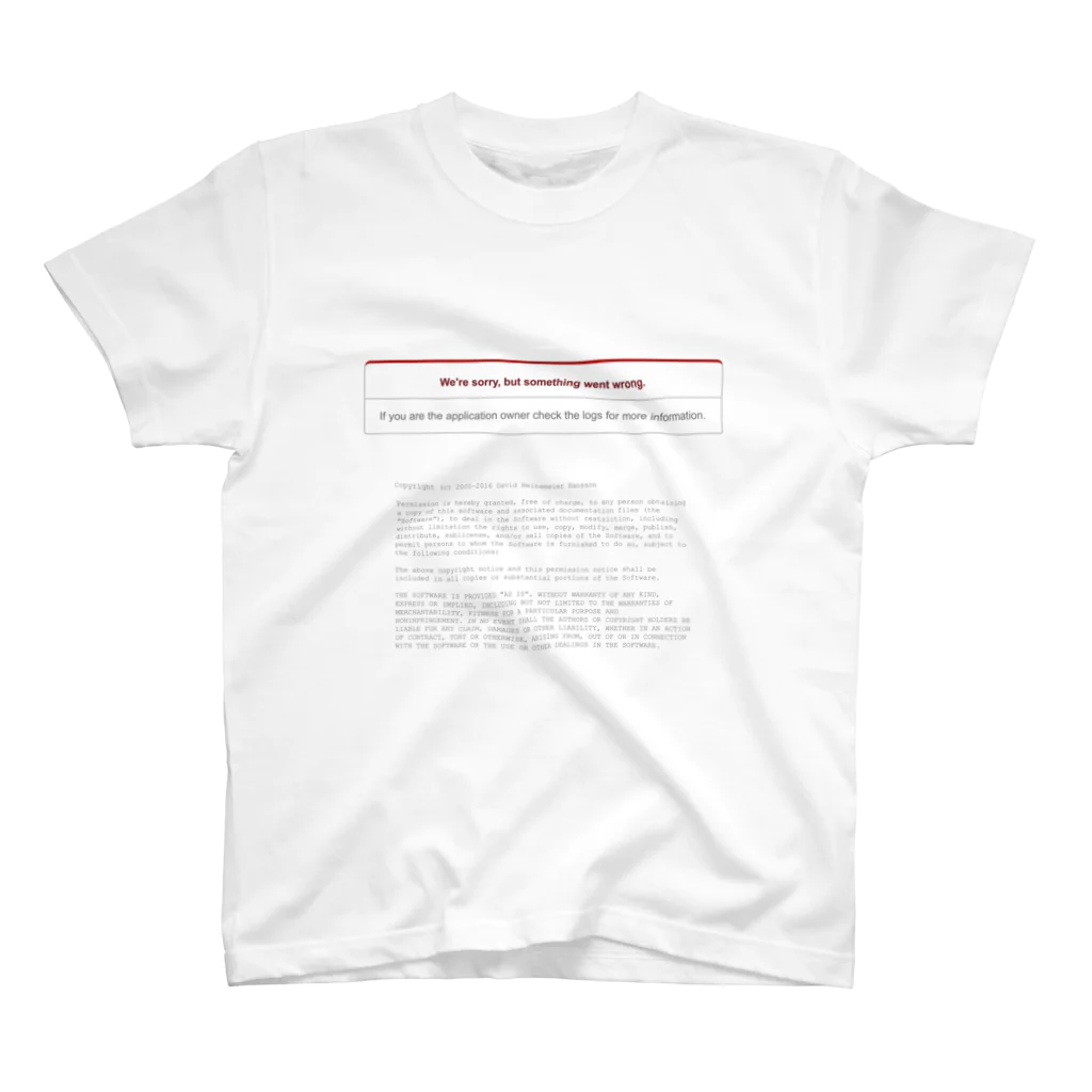 polamjagのError on Rails スタンダードTシャツ