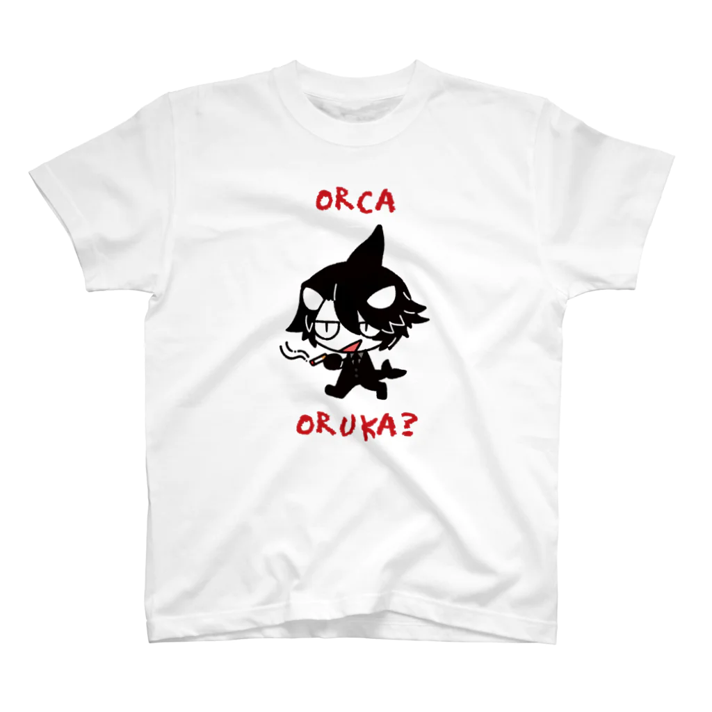 海の家 SUZURI支店のORCA ORUKA? Regular Fit T-Shirt