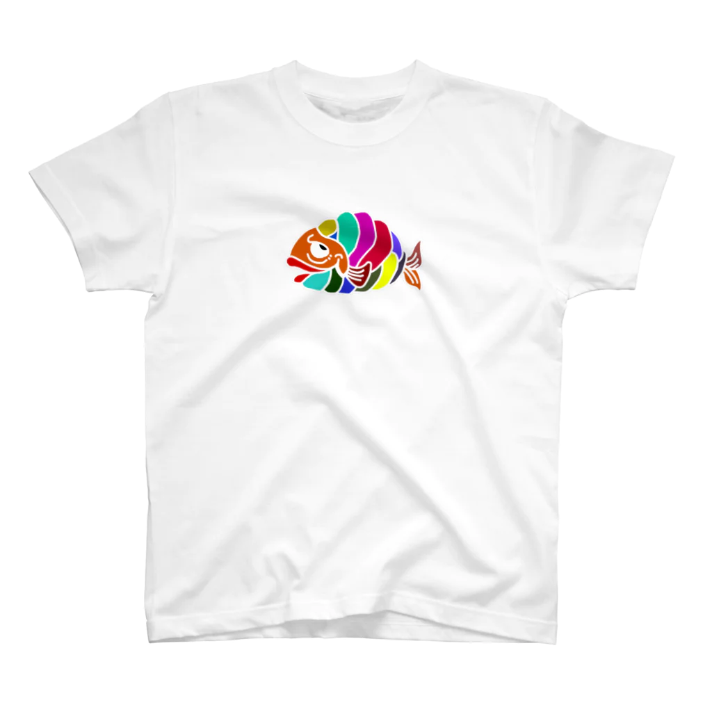 ばらっくんのRainbow Fish  Regular Fit T-Shirt