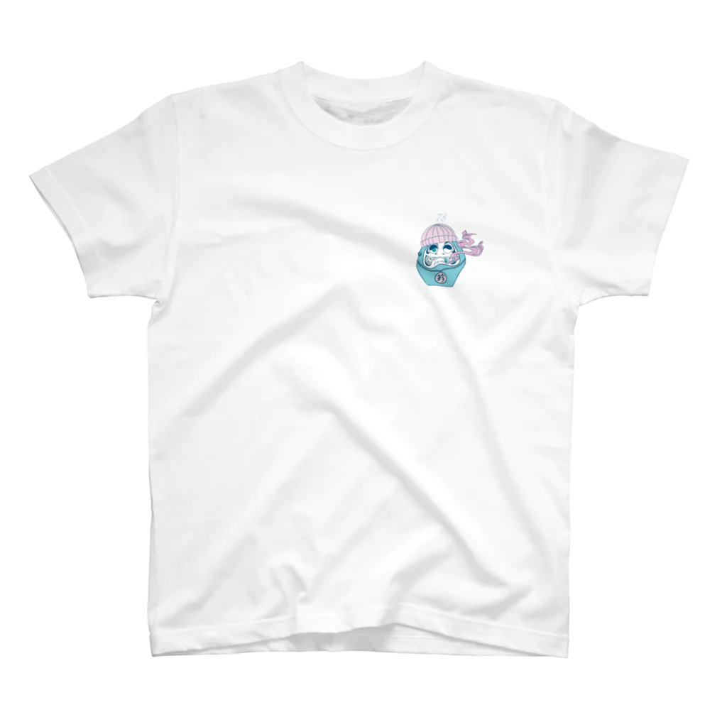 crazy popのだるま78Blue スタンダードTシャツ