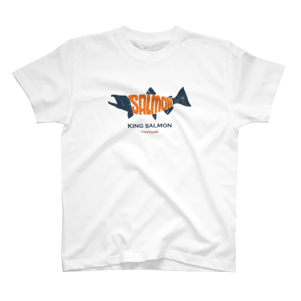 kg_shopのKING SALMON -Vintage- スタンダードTシャツ