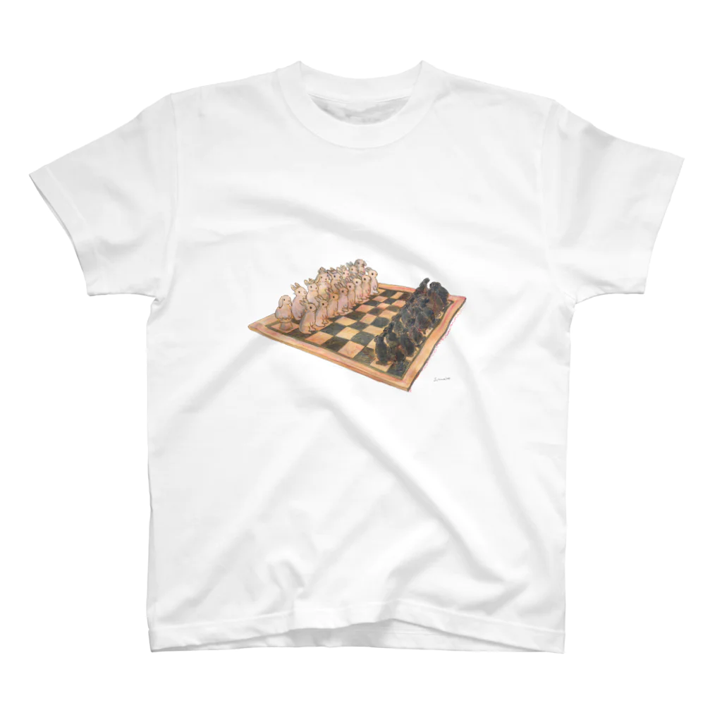 SCHINAKO'SのRabbit chess スタンダードTシャツ