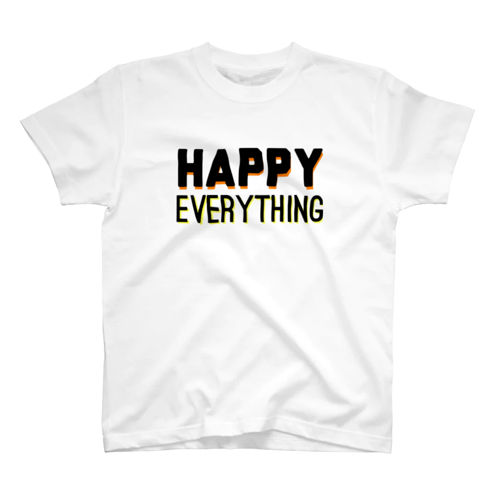 FUN TIMES POSITIVE VIBES。 のHAPPY EVERYTHING Regular Fit T-Shirt