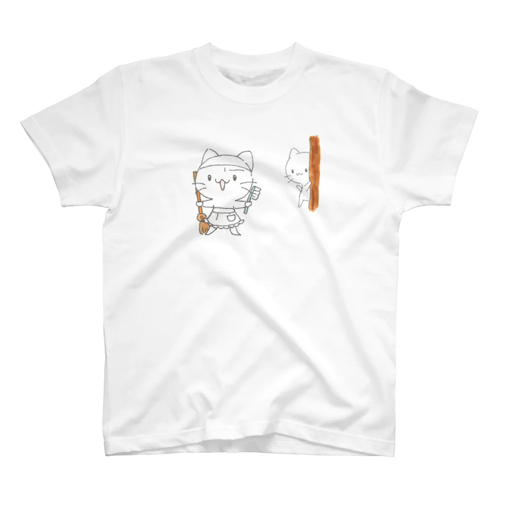 とらねこカフェの大掃除 スタンダードTシャツ