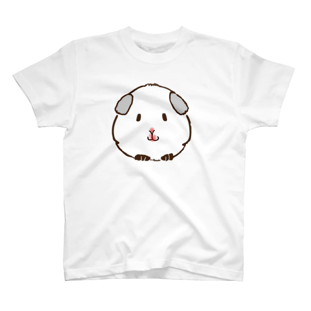 モルモットのミマモル隊のホワイト コロちゃん Regular Fit T-Shirt