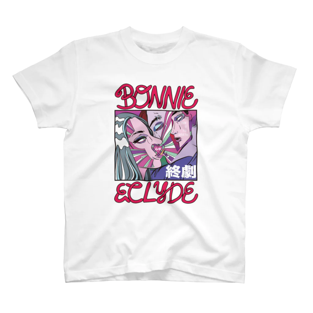 Supershy companyのbonnie&clyde スタンダードTシャツ