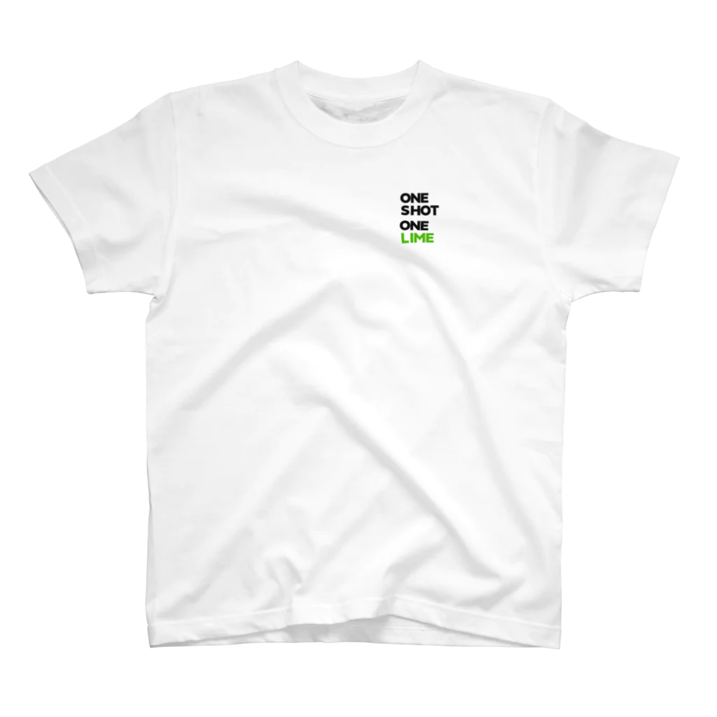 テキーラを飲まない理由がみつからないのONE SHOT ONE LIME スタンダードTシャツ